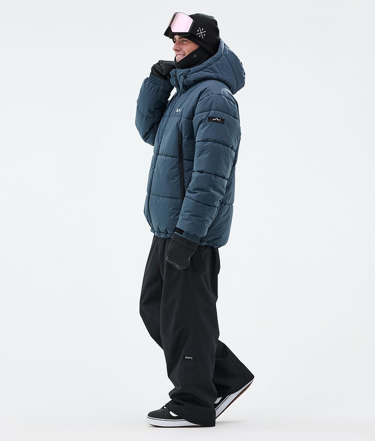 Dope Puffer Snowboard Jacket Men Metal Blue, Image 4 of 9