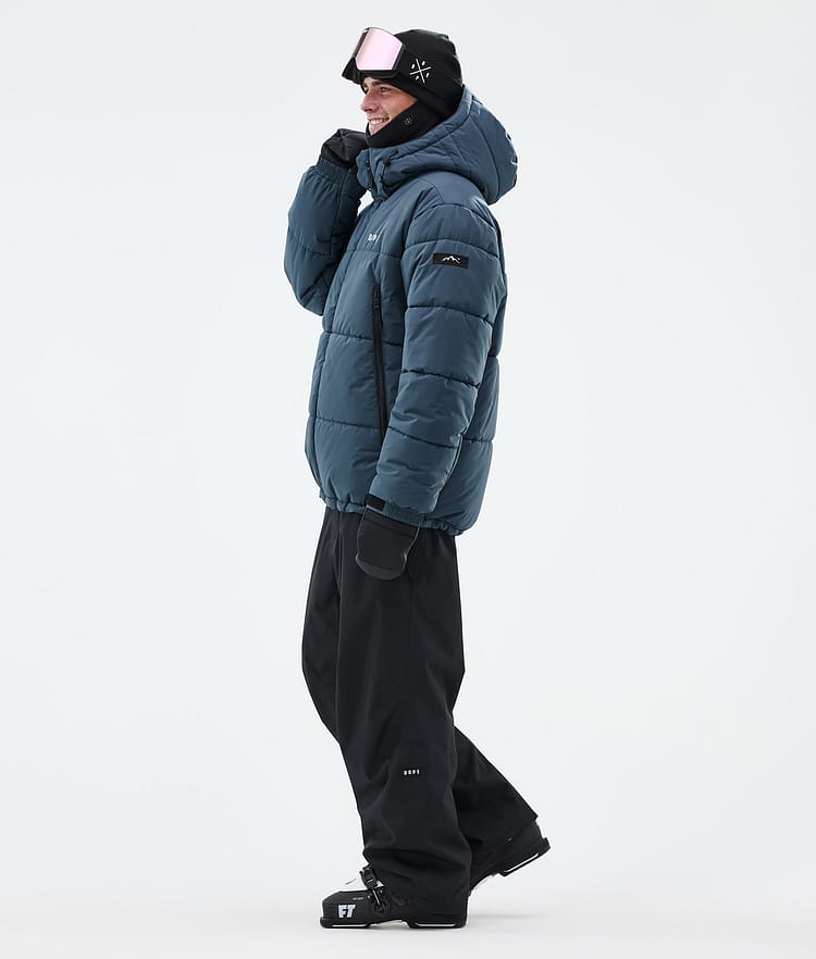 Dope Puffer Ski Jacket Men Metal Blue, Image 4 of 9