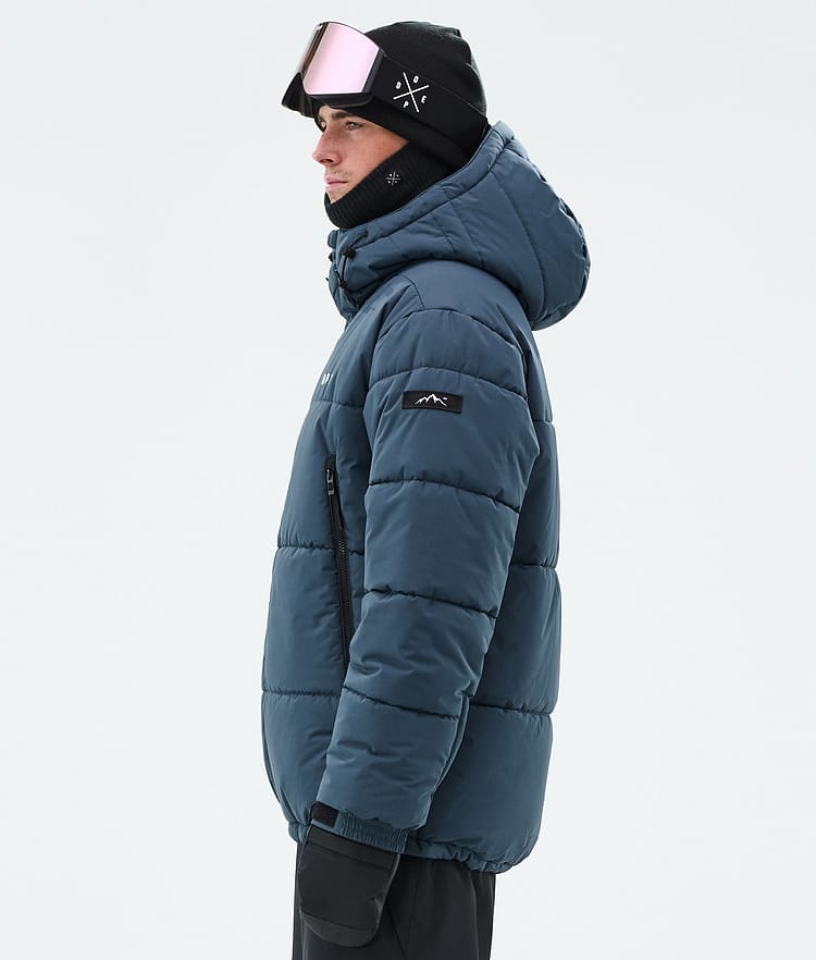 Dope Puffer Snowboard Jacket Men Metal Blue, Image 6 of 9