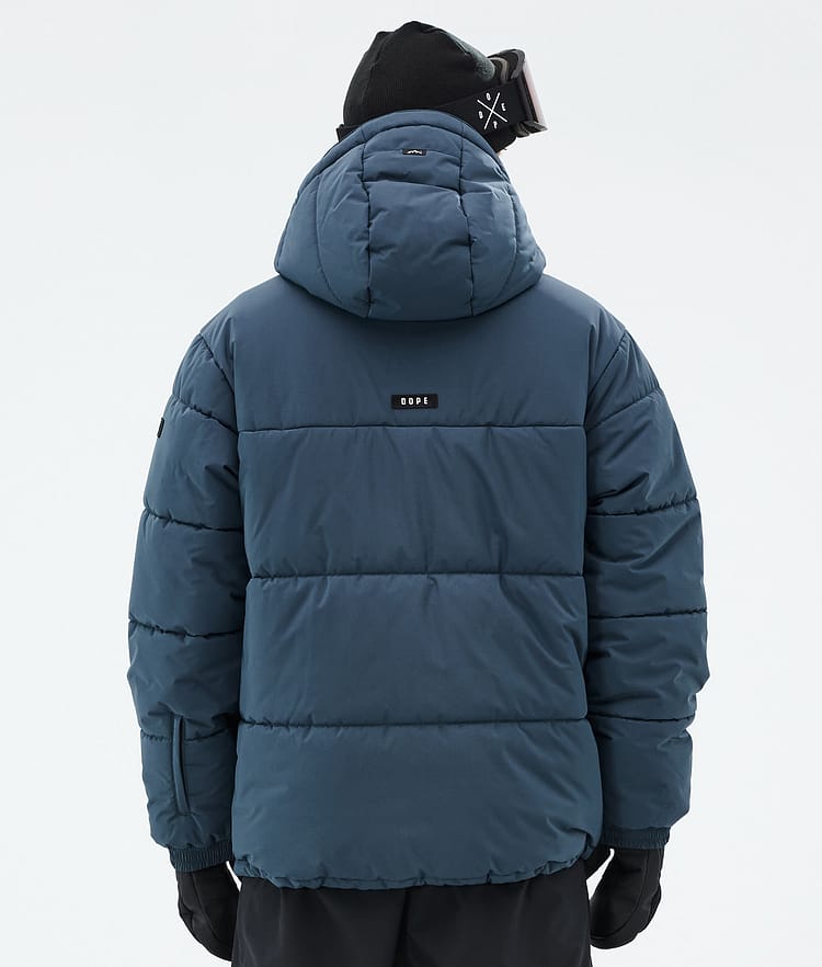 Dope Puffer Ski Jacket Men Metal Blue, Image 7 of 9