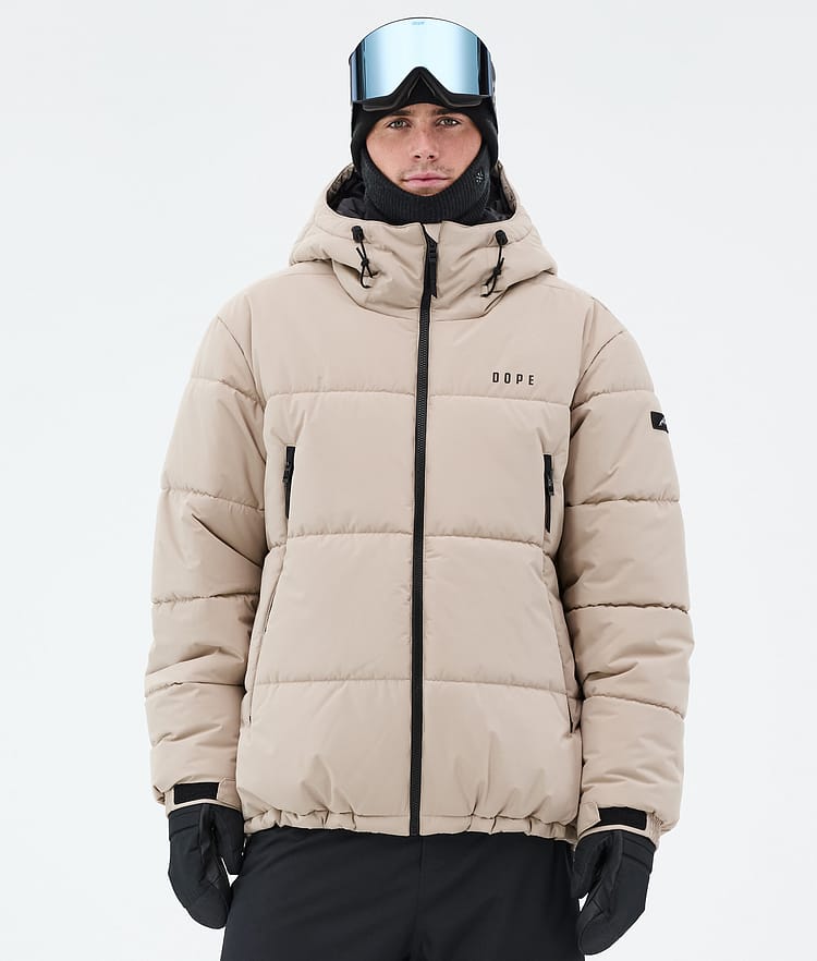 Dope Puffer Ski Jacket Men Sand, Image 1 of 9