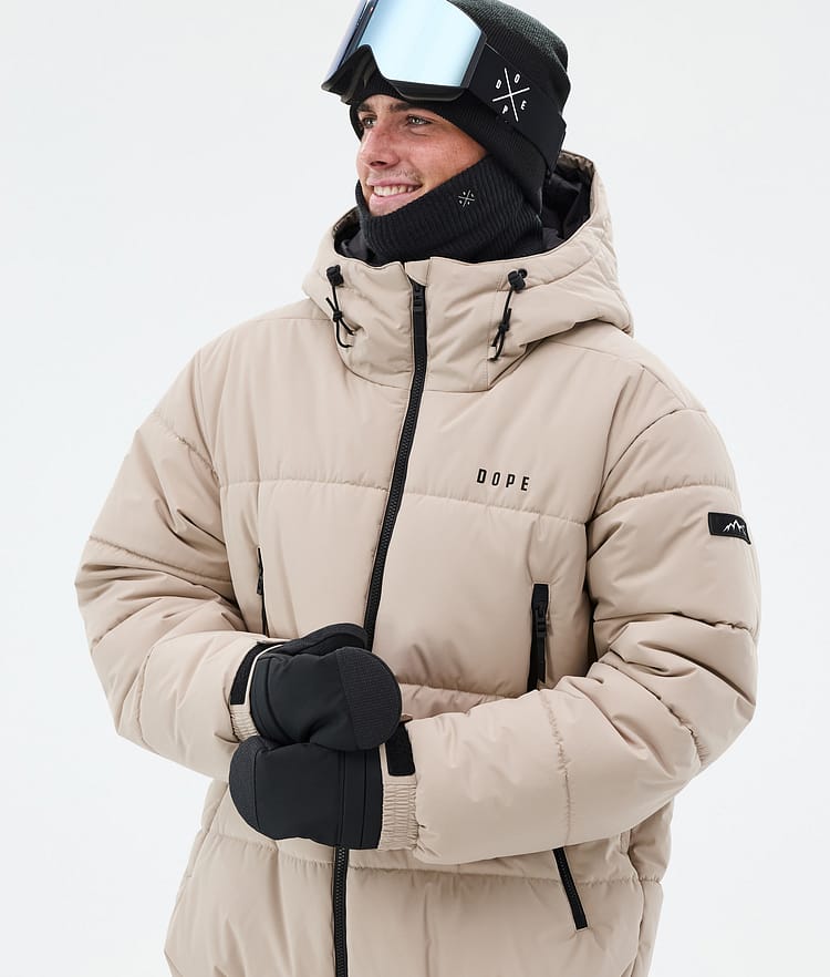 Dope Puffer Snowboard Jacket Men Sand, Image 2 of 9