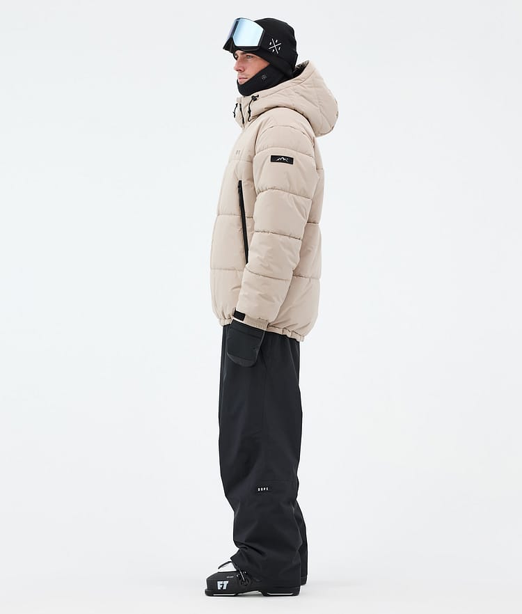Dope Puffer Full Zip Kurtka Narciarska Mężczyźni Sand, Zdjęcie 4 z 9