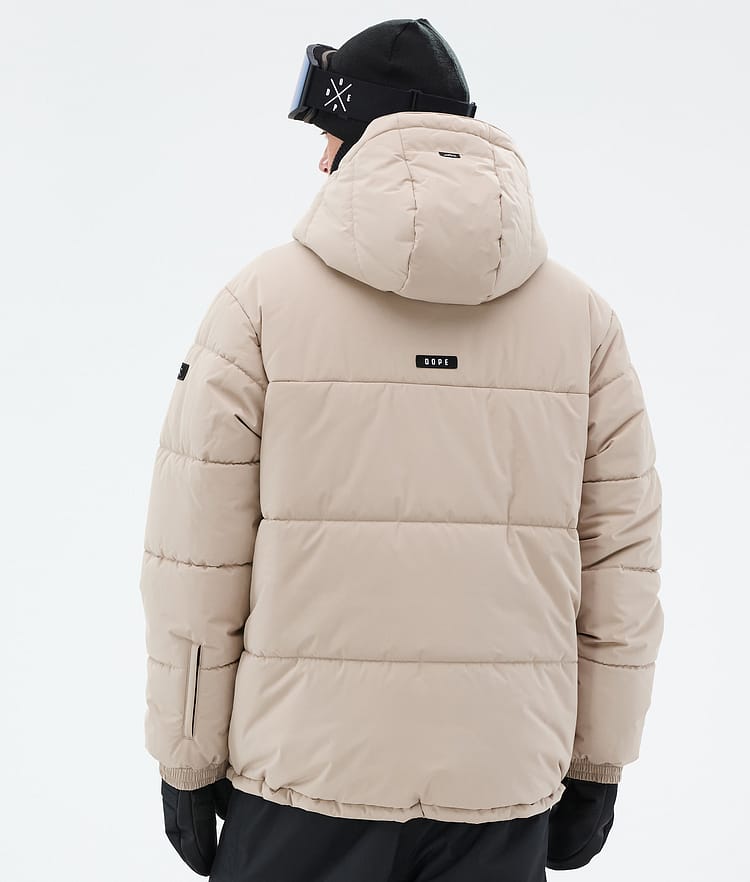Dope Puffer Ski Jacket Men Sand, Image 7 of 9
