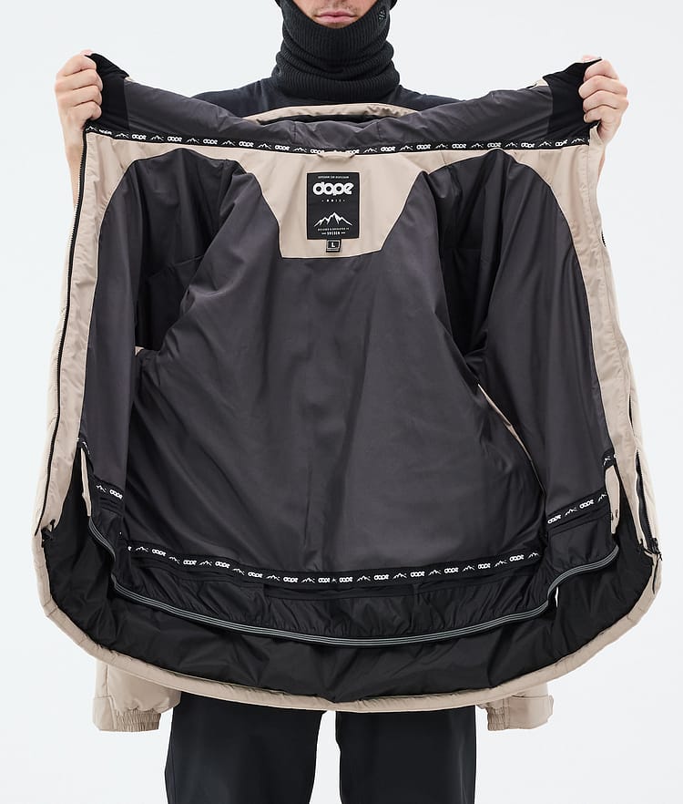 Dope Puffer Ski Jacket Men Sand, Image 9 of 9