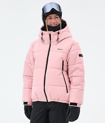 Dope Puffer W Full Zip Snowboard Jacket Women Soft Pink
