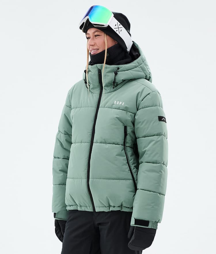 Dope Puffer W Snowboard Jacket Women Faded Green, Image 1 of 9