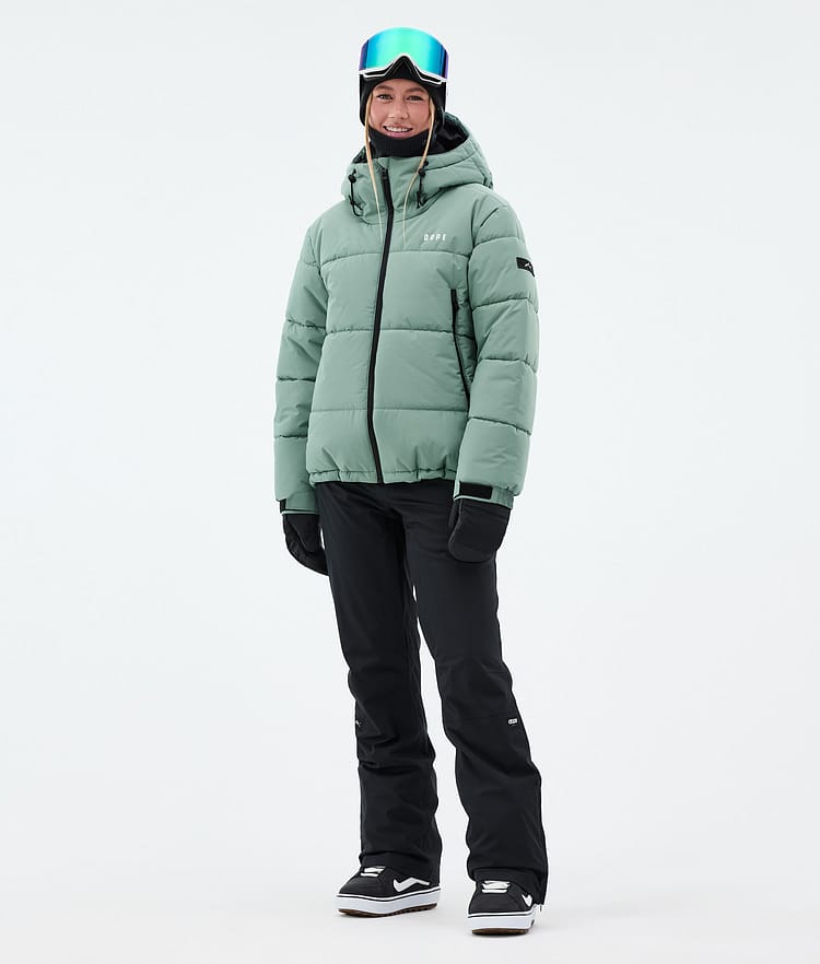 Dope Puffer W Snowboard Jacket Women Faded Green, Image 3 of 9