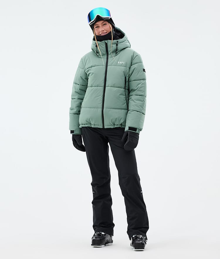 Dope Puffer W Ski Jacket Women Faded Green, Image 3 of 9
