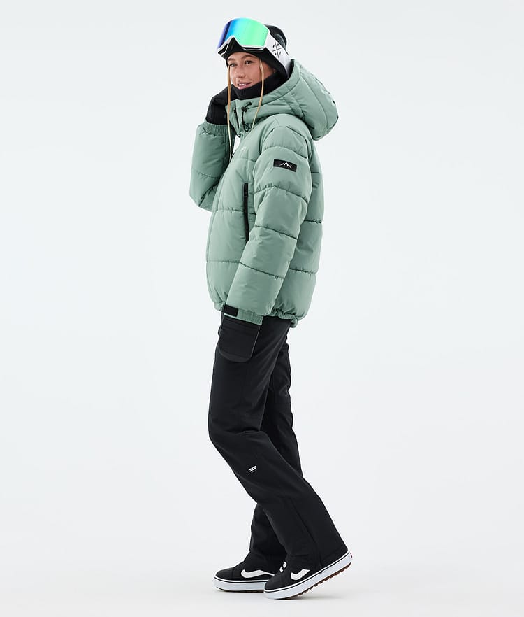 Dope Puffer W Snowboard Jacket Women Faded Green, Image 4 of 9