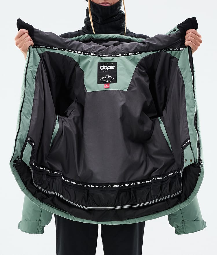 Dope Puffer W Ski Jacket Women Faded Green, Image 9 of 9