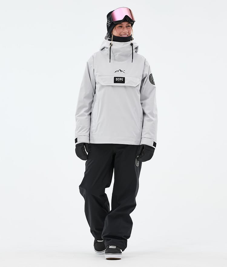 Dope Blizzard W Giacca Snowboard Donna Light Grey, Immagine 3 di 9