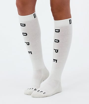 Dope Essential Ski Socks White