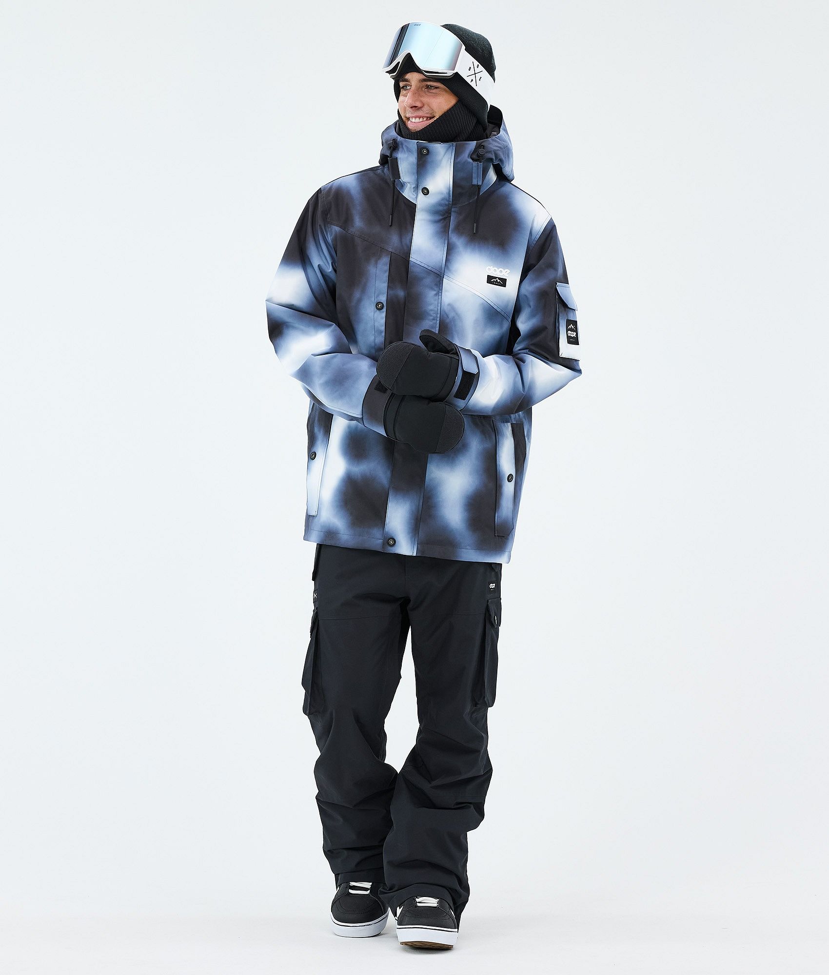 Dope Adept/Iconic Outfit Snowboardowy Mężczyźni - Dark Blue Tiedye/Blackout