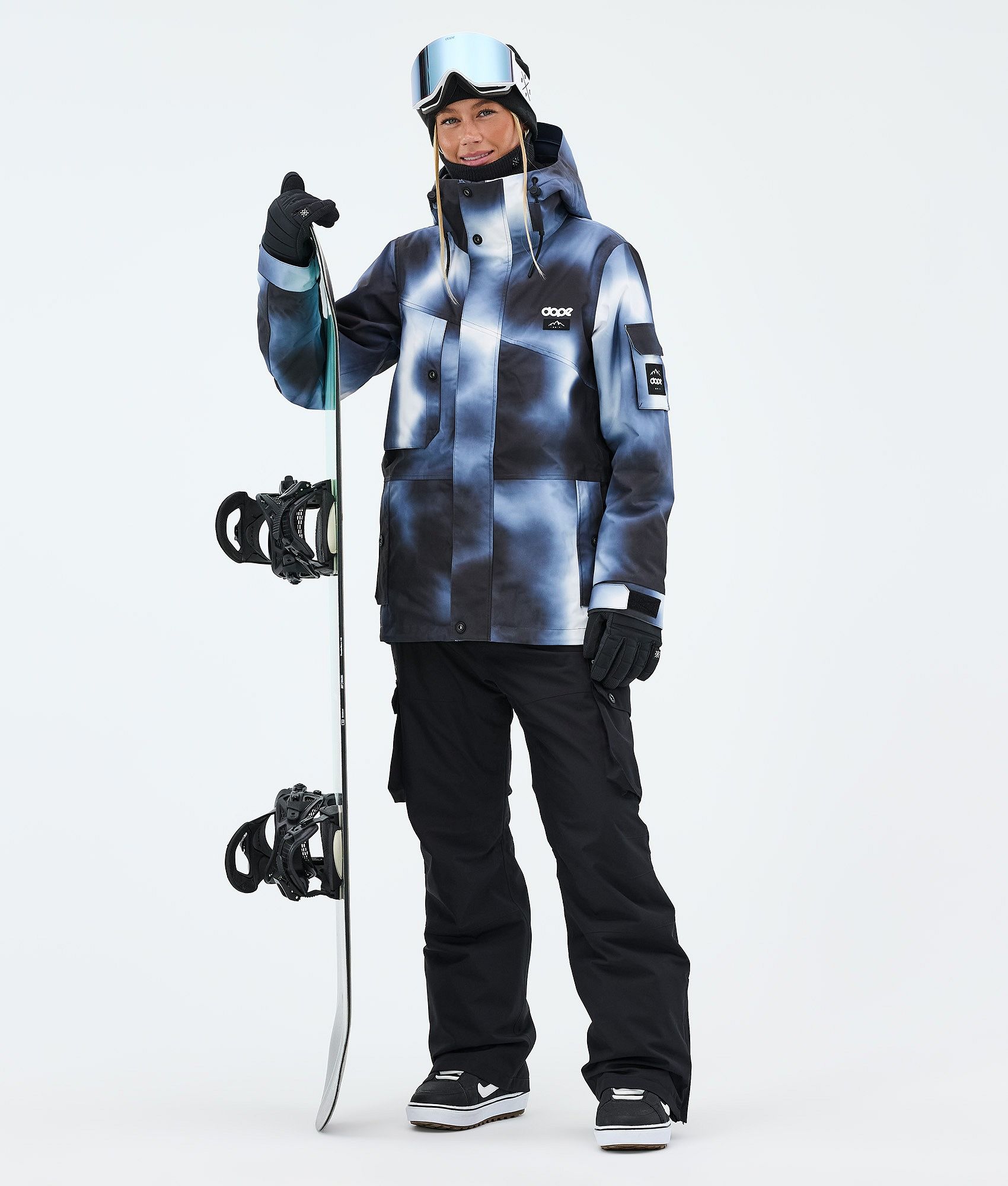 Dope Adept W/Iconic W Outfit Snowboardowy Kobiety - Dark Blue Tiedye/Blackout