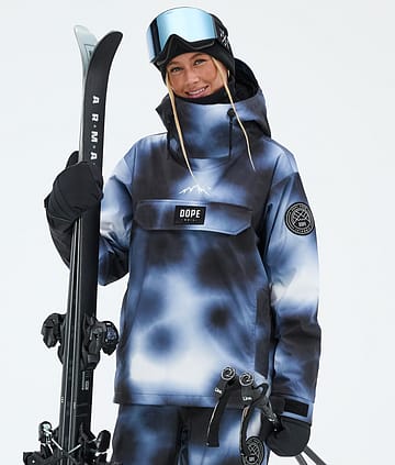 Dope Blizzard W Lyžařská Bunda Dark Blue Tiedye