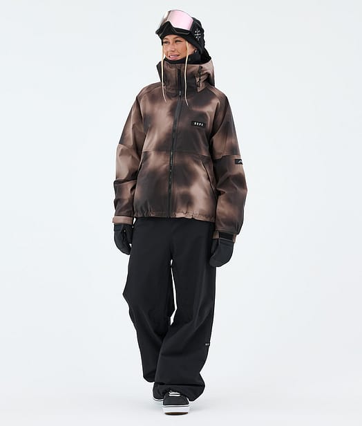 Dope Spartan W Snowboard Outfit Brown Tiedye/Black