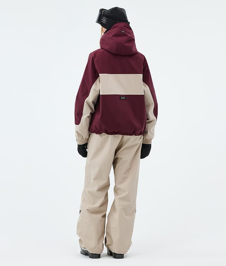 Dope Spartan W Giacca Sci Donna Stripe Burgundy/Sand, Image 3 of 8