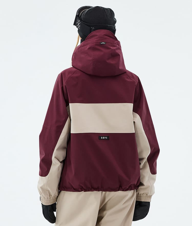 Dope Spartan W Giacca Sci Donna Stripe Burgundy/Sand, Image 6 of 8