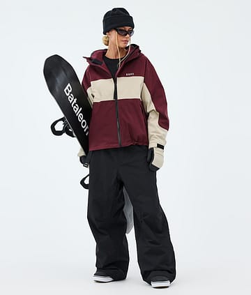 Dope Spartan W Snowboard Outfit Burgundy/Sand/Black