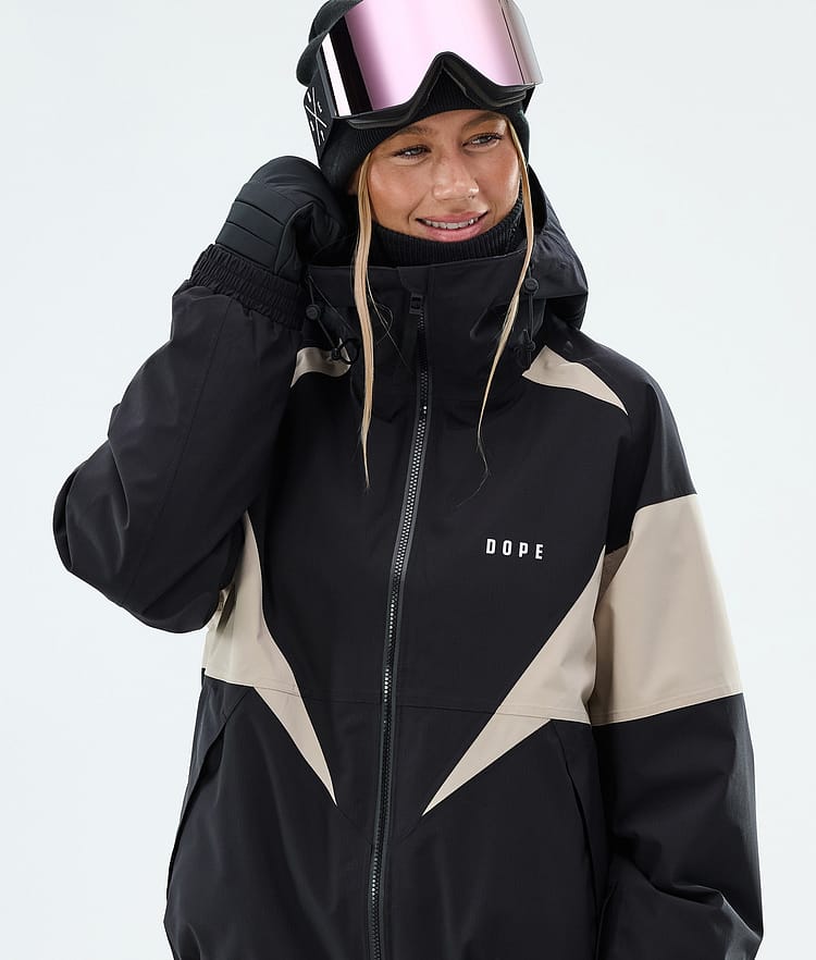 Dope Spartan W Snowboardjakke Dame Spike Black/Sand, Image 4 of 8