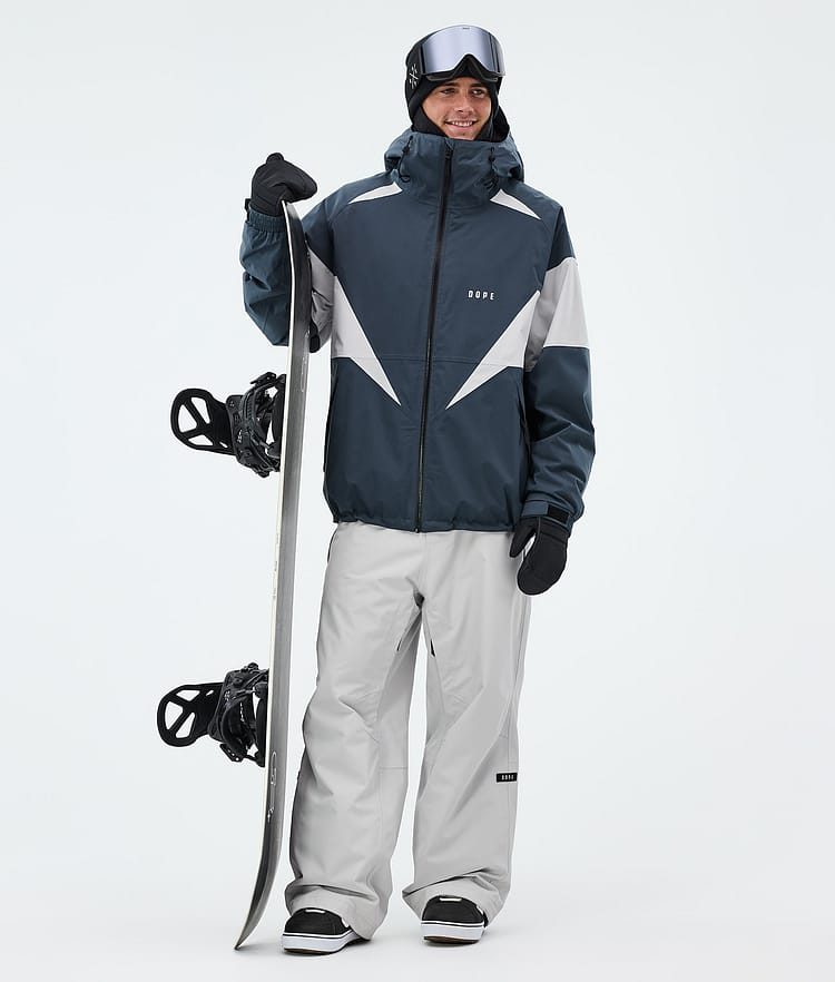 Dope Spartan Snowboardjakke Herre Spike Metal Blue/Light Grey, Image 2 of 8