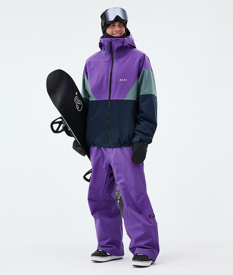 Dope Spartan Snowboardjakke Herre Sport Vivid Purple/Atlantic/Dark Blue, Image 2 of 8
