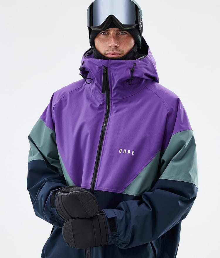 Dope Spartan Snowboardjakke Herre Sport Vivid Purple/Atlantic/Dark Blue, Image 4 of 8
