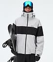 Dope Spartan Chaqueta Snowboard Hombre Stripe Light Grey/Black