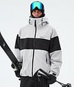 Dope Spartan Skijakke Herre Stripe Light Grey/Black
