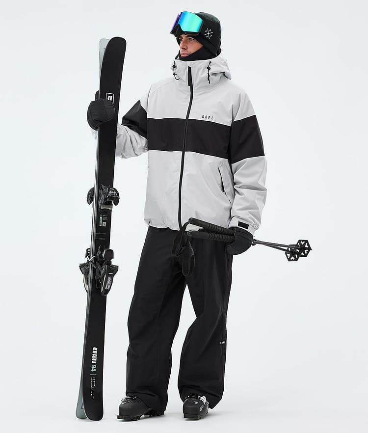 Dope Spartan Skijacke Herren Stripe Light Grey/Black, Image 2 of 8