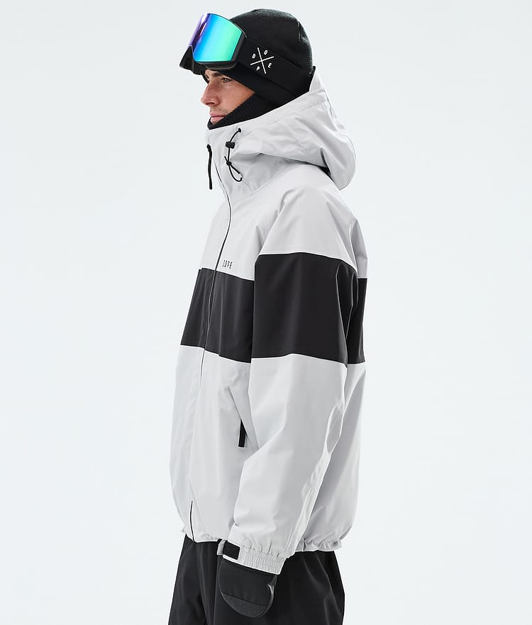 Dope Spartan Giacca Snowboard Uomo Stripe Light Grey/Black, Image 5 of 8