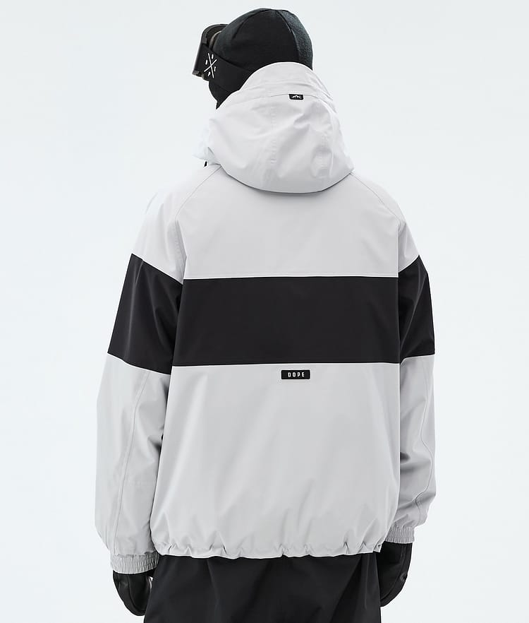 Dope Spartan Skijacke Herren Stripe Light Grey/Black, Image 6 of 8
