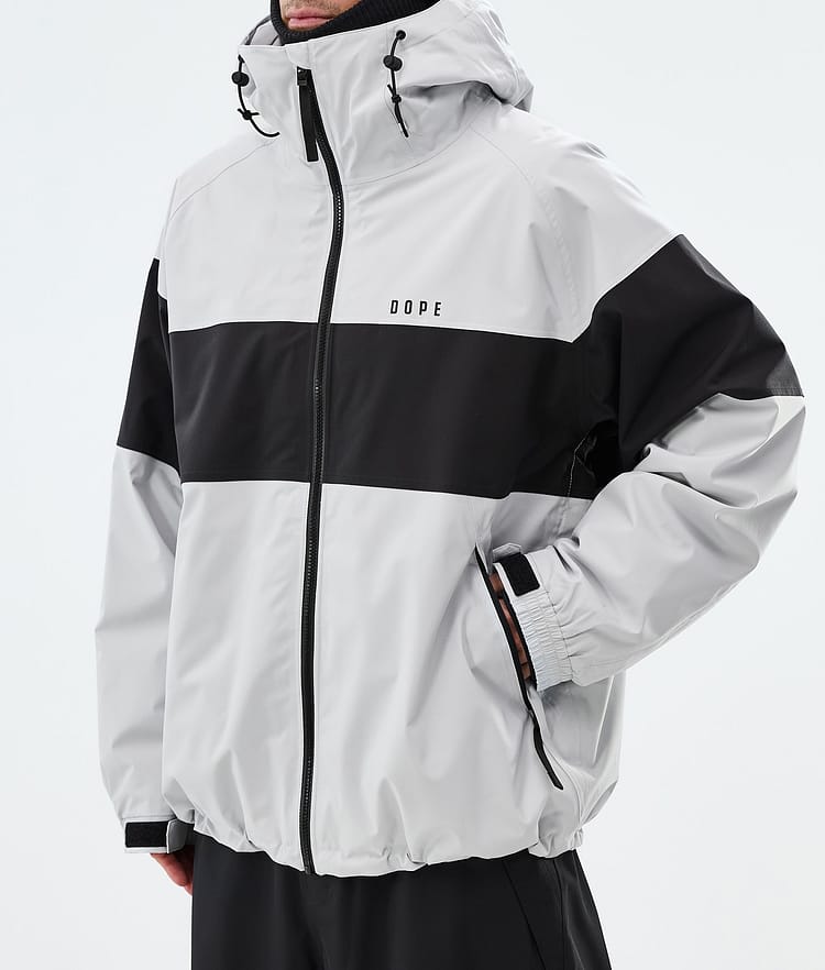 Dope Spartan Skijacke Herren Stripe Light Grey/Black, Image 7 of 8