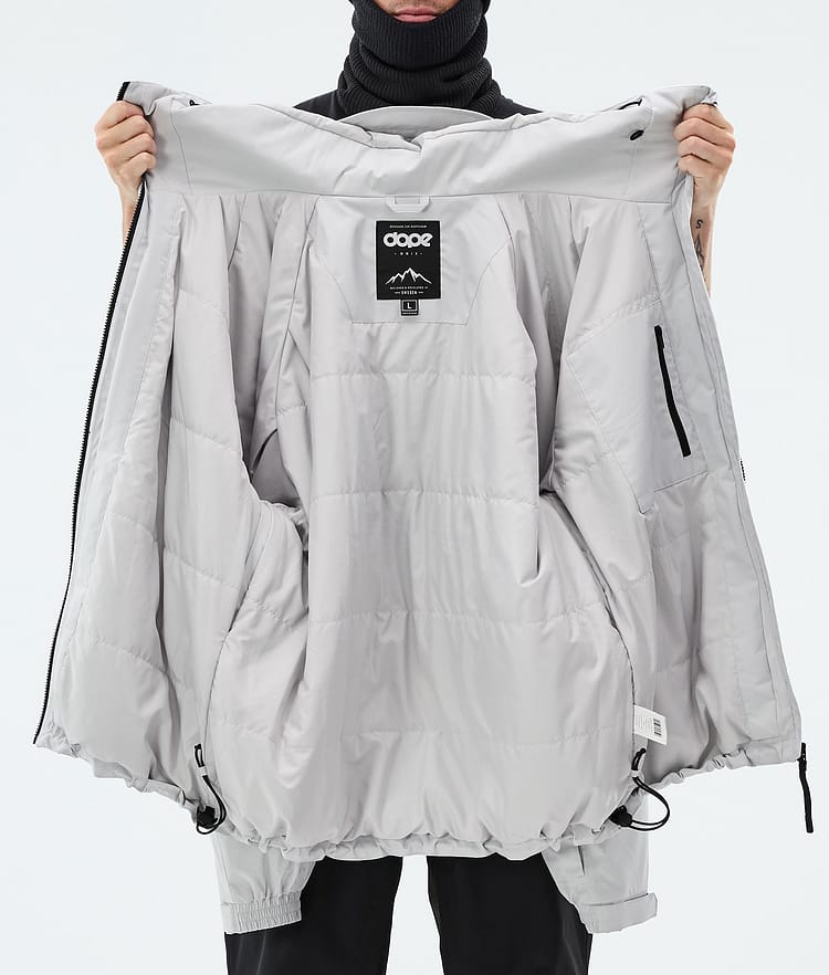 Dope Spartan Skijacke Herren Stripe Light Grey/Black, Image 8 of 8