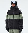 Dope Spartan Chaqueta Snowboard Hombre Stripe Black/Moss Green
