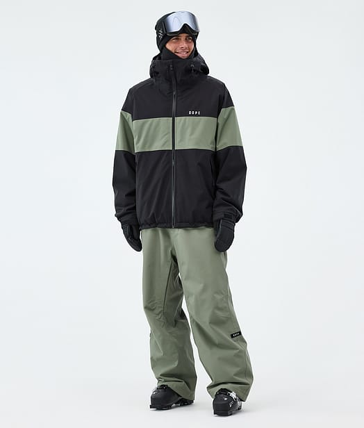 Dope Spartan Ski Outfit Black/Moss Green