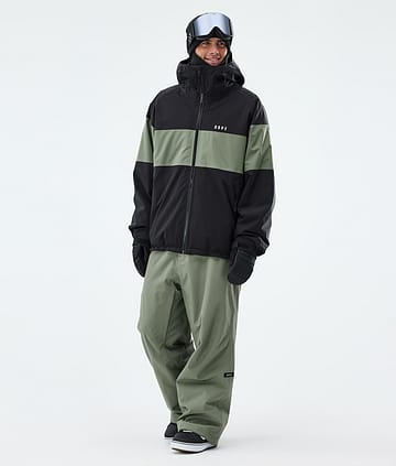 Dope Spartan Snowboard Outfit Black/Moss Green
