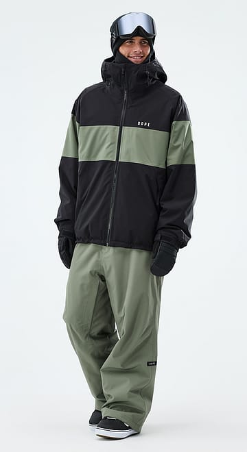 Dope Spartan Outfit Snowboard Black/Moss Green