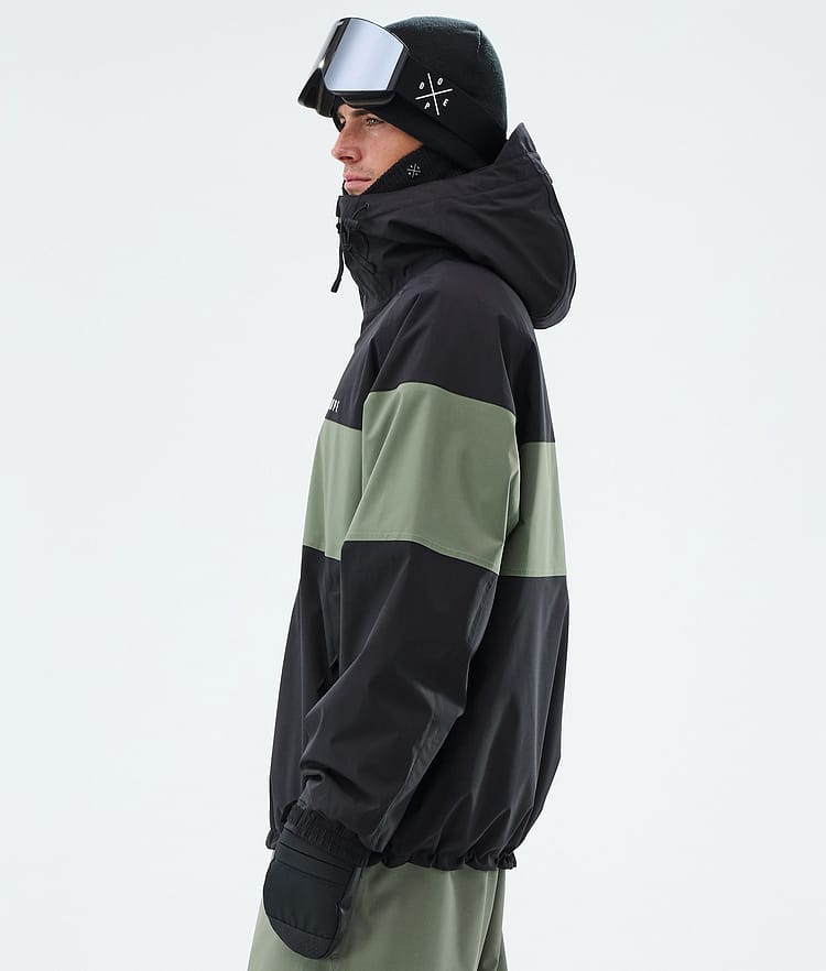 Dope Spartan Snowboardjakke Herre Stripe Black/Moss Green, Image 5 of 8