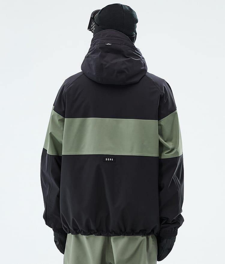 Dope Spartan Snowboardjakke Herre Stripe Black/Moss Green, Image 6 of 8
