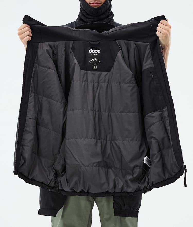 Dope Spartan Snowboardjakke Herre Stripe Black/Moss Green, Image 8 of 8