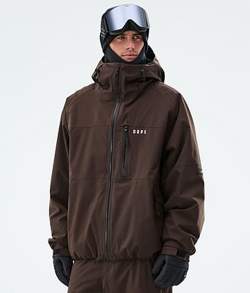 Dope Apex Snowboard Jacket Dark Brown