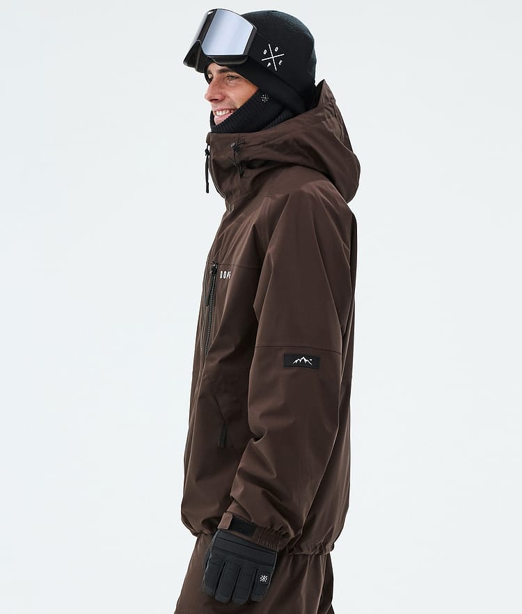 Dope Apex Snowboard Jacket Men Dark Brown, Image 5 of 9