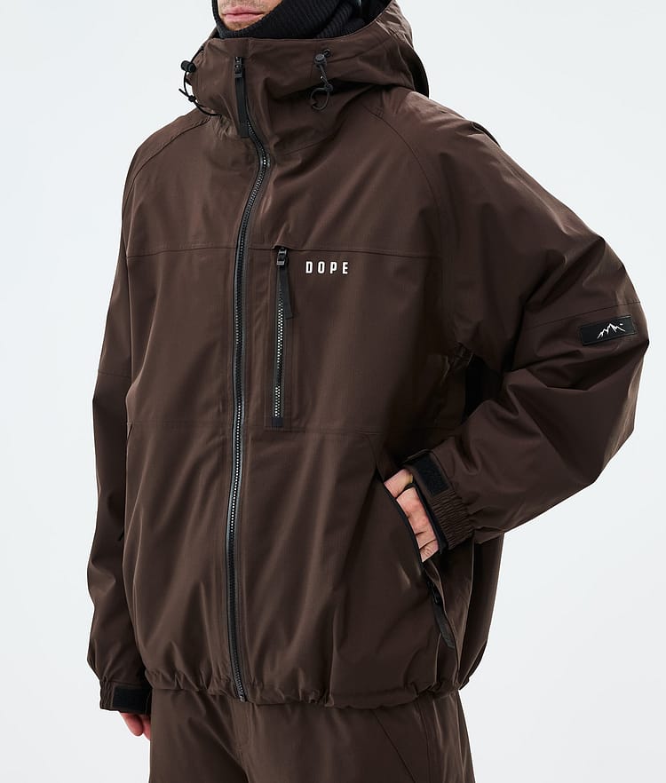 Dope Apex Ski Jacket Men Dark Brown, Image 7 of 9