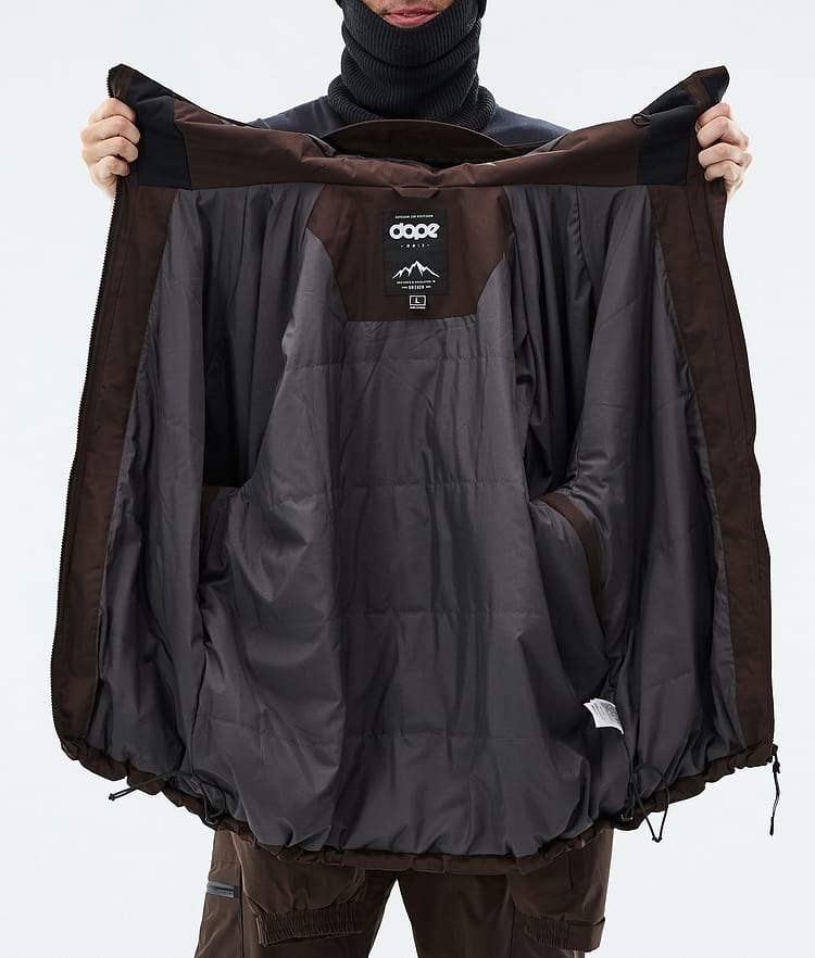 Dope Apex Snowboard Jacket Men Dark Brown, Image 9 of 9