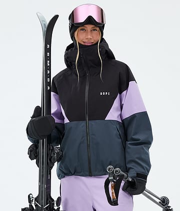 Dope Spartan W Lyžařská Bunda Sport Black/Faded Violet/Metal Blue