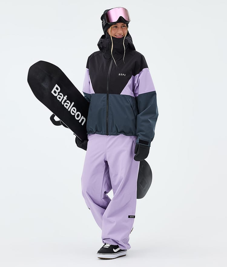 Dope Spartan W Snowboardjacke Damen Sport Black/Faded Violet/Metal Blue, Image 2 of 8