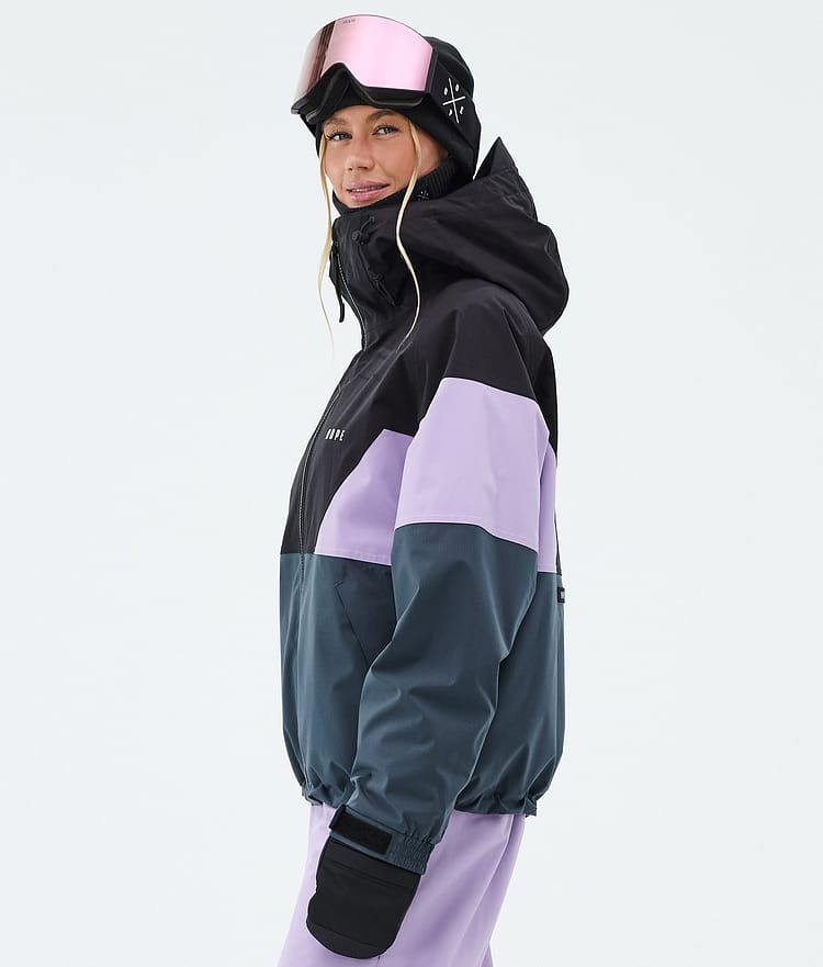 Dope Spartan W Snowboardjakke Dame Sport Black/Faded Violet/Metal Blue, Image 5 of 8
