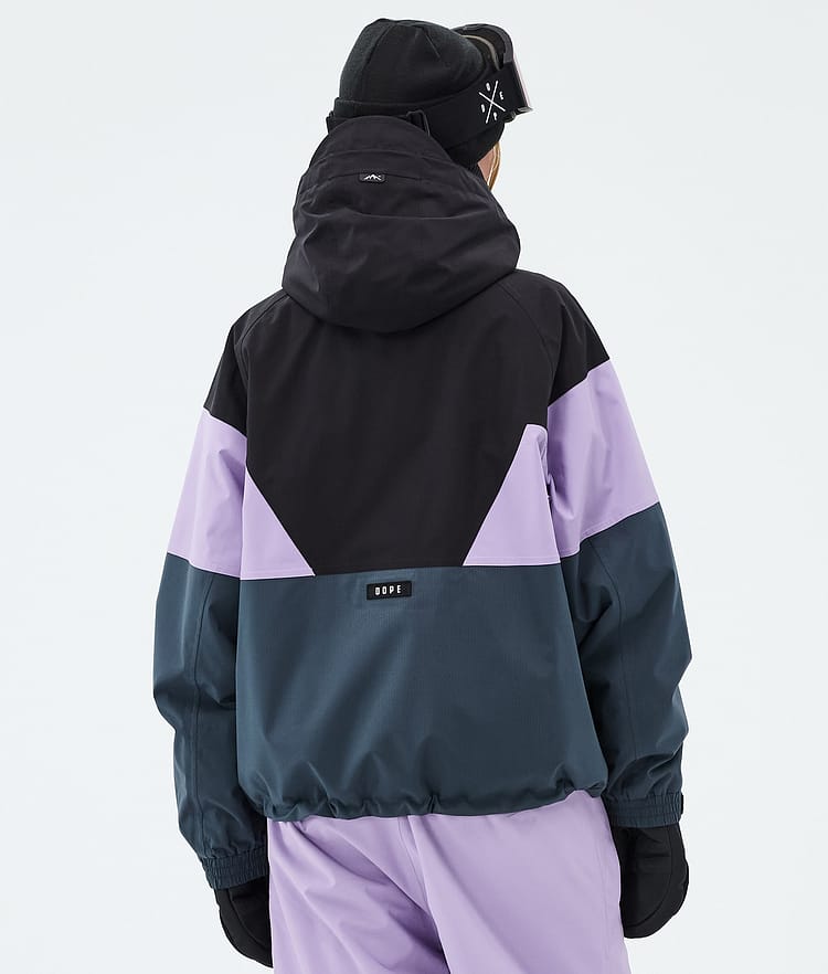 Dope Spartan W Snowboardjakke Dame Sport Black/Faded Violet/Metal Blue, Image 6 of 8